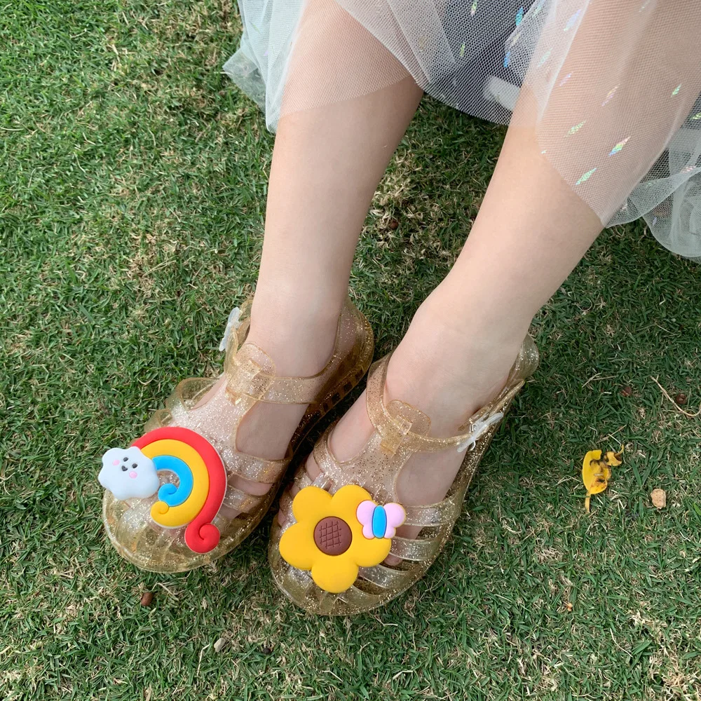 Variety gain Thoroughly Noi fetele sandale de vară drăguț bling curcubeu cu jeleu pantofi copii  mici printesa pantofi copii crystal beach pantofi copii, sandale fete /  Mama Și Copii < Online-licente.ro